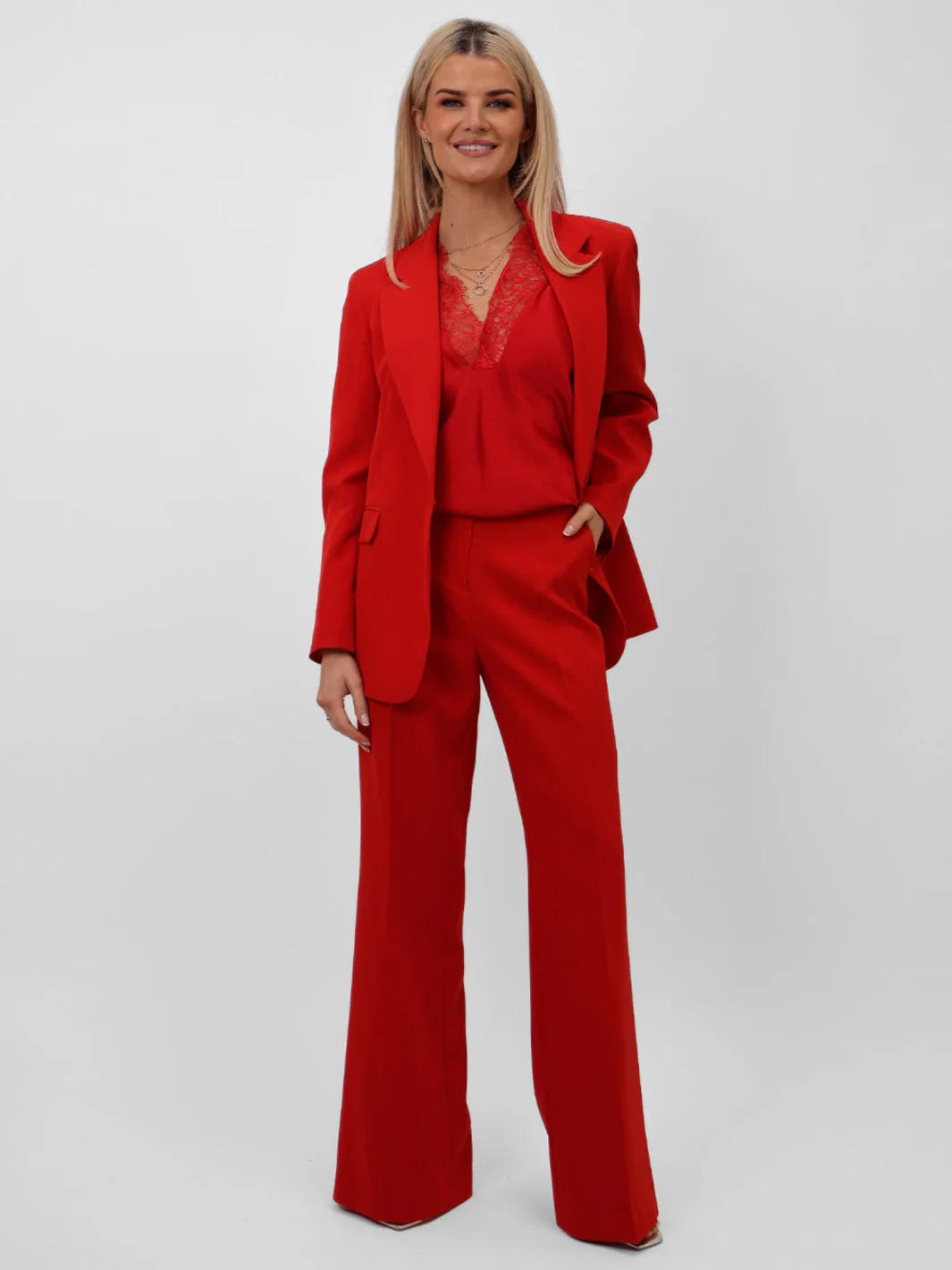 Kate & Pippa Palermo Trousers In Red - Image 2