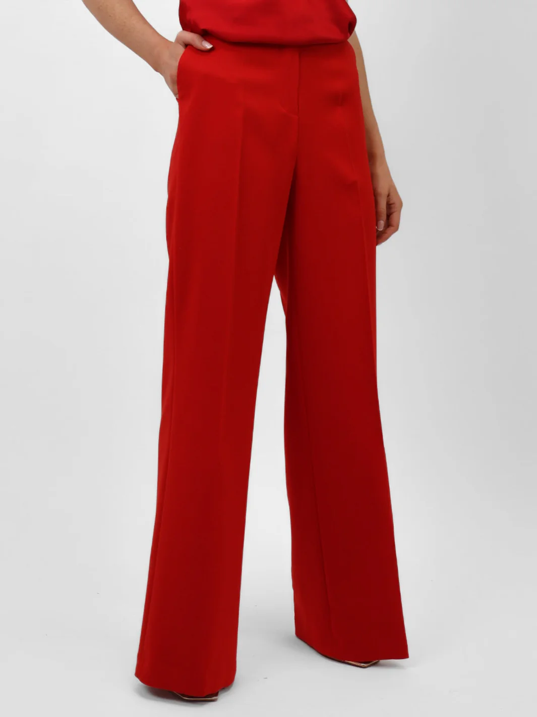Kate & Pippa Palermo Trousers In Red - Image 3