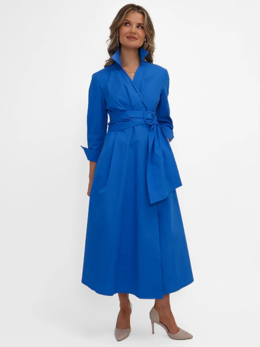 Kate & Pippa Penelope Midi Dress In Blue - Image 7
