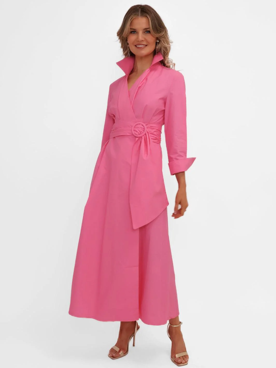 Kate & Pippa Penelope Midi Dress In Pink - Image 4
