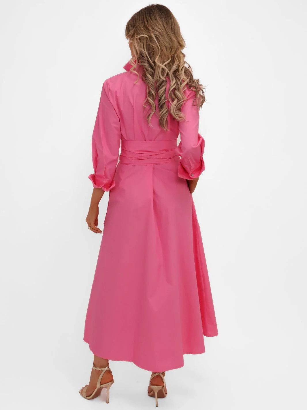 Kate & Pippa Penelope Midi Dress In Pink - Image 5