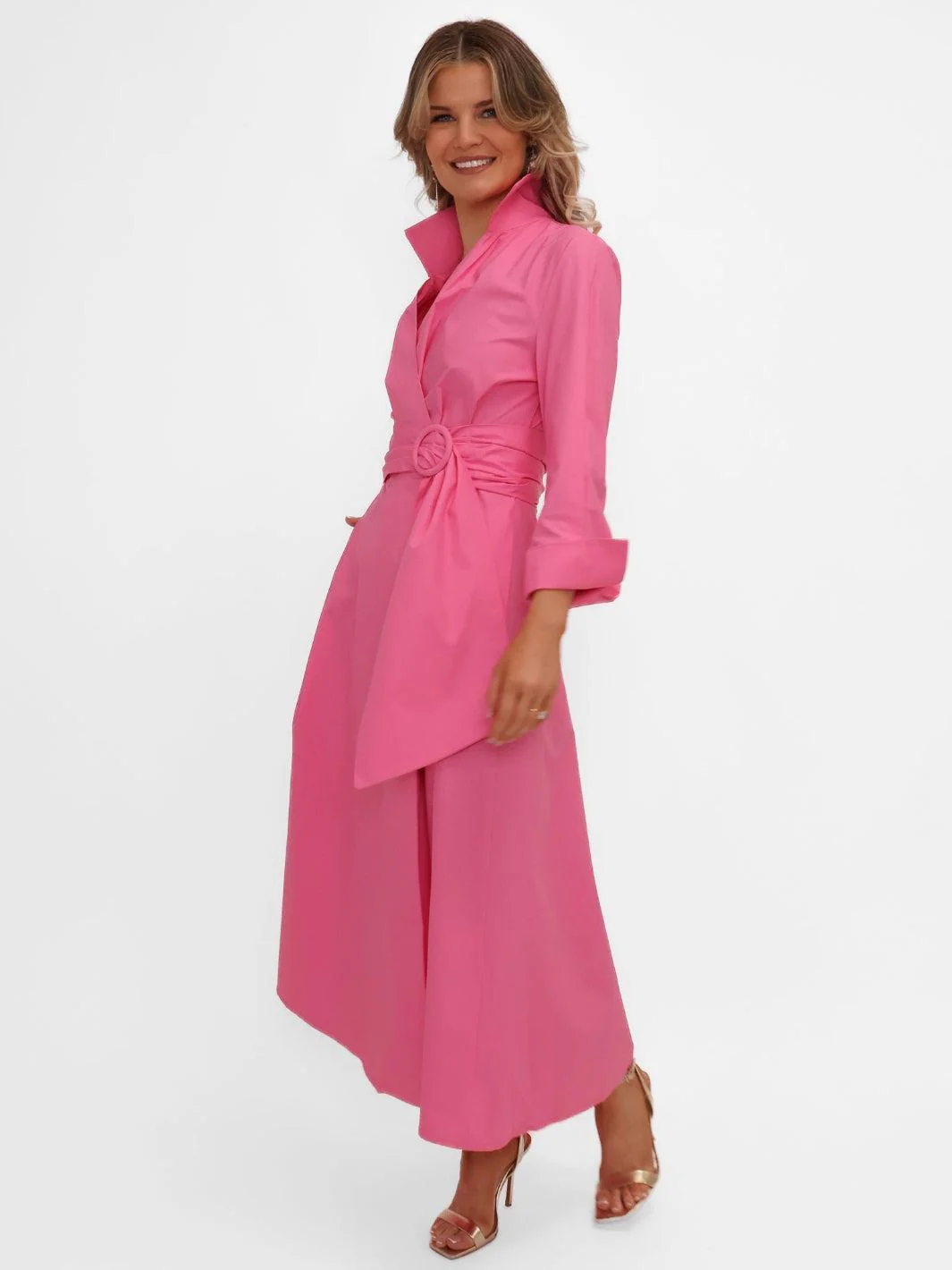 Kate & Pippa Penelope Midi Dress In Pink - Image 6