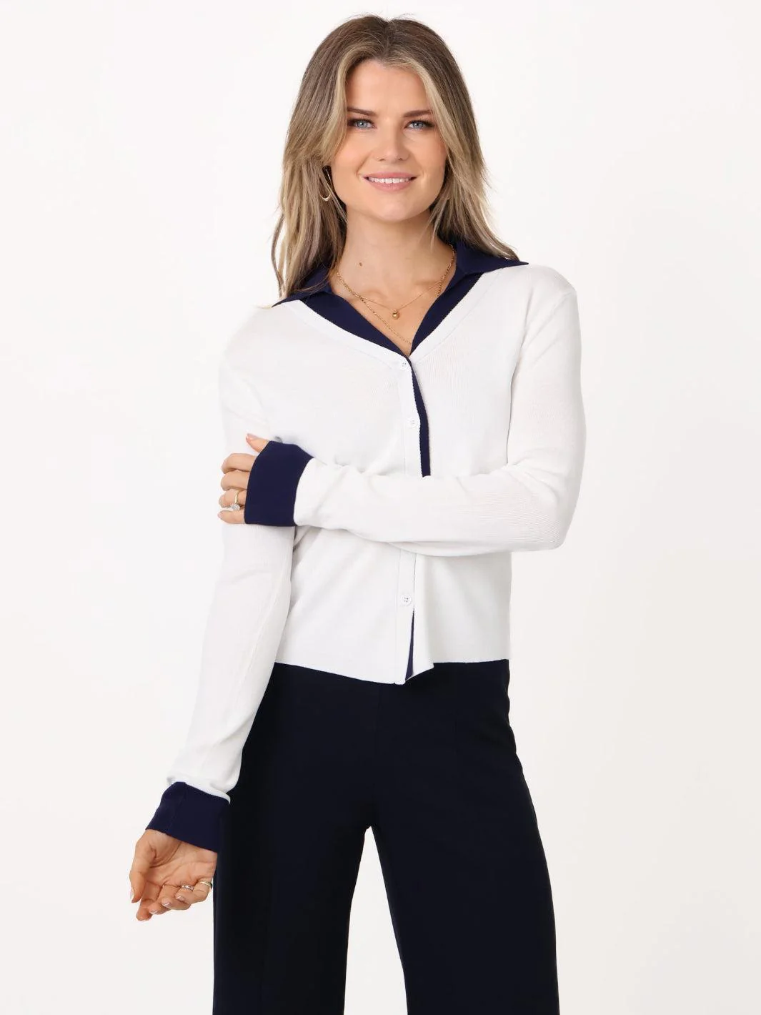 Kate & Pippa Raya Cardigan In White