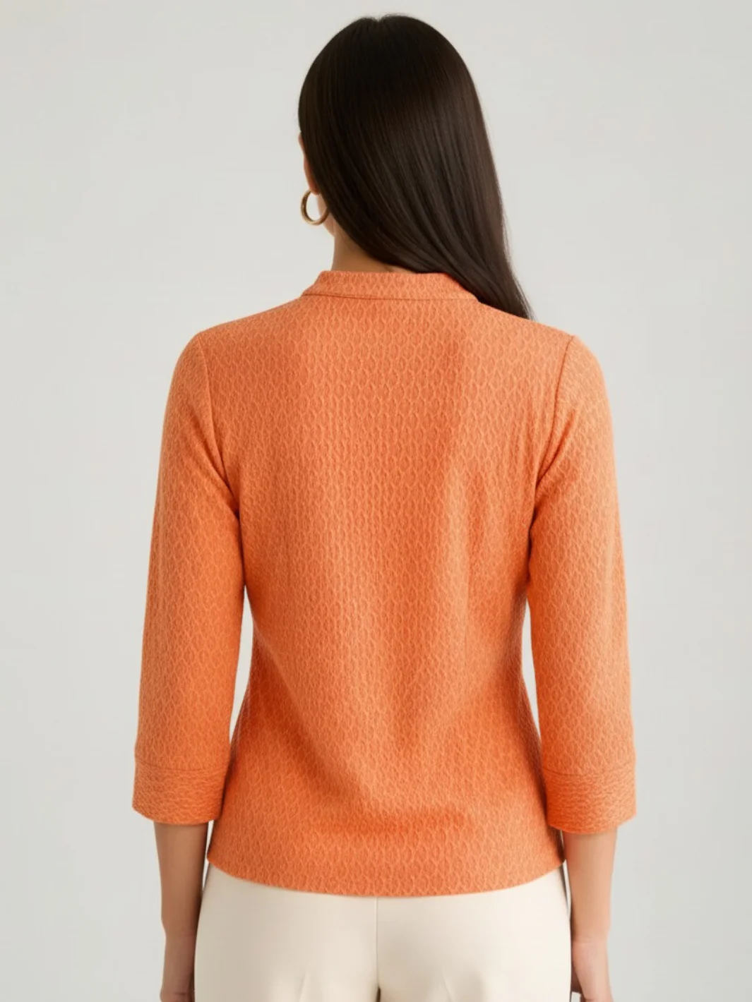 Kate & Pippa Rocco Top In Orange Print - Image 4