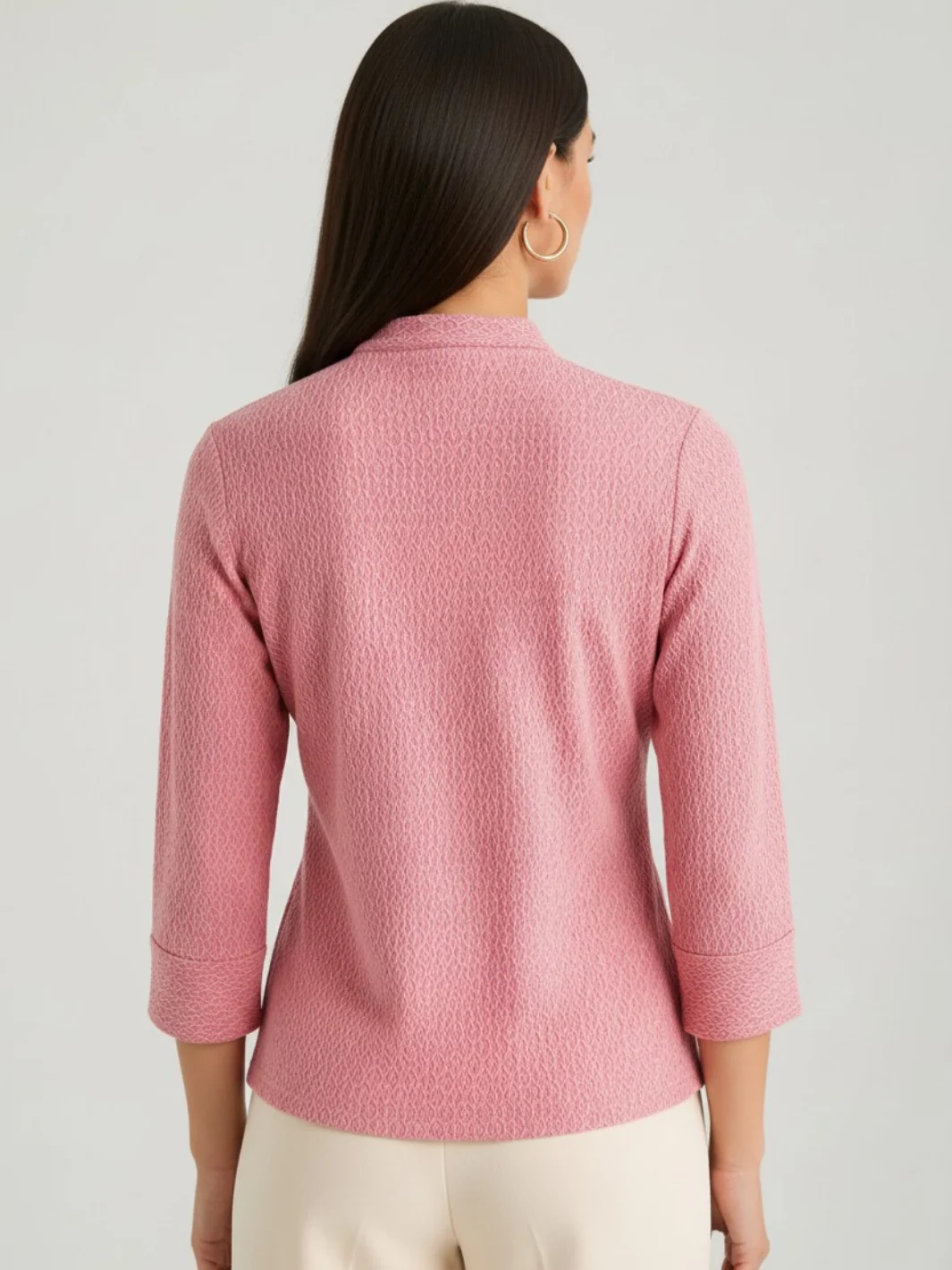 Kate & Pippa Rocco Top In Pink Print - Image 4