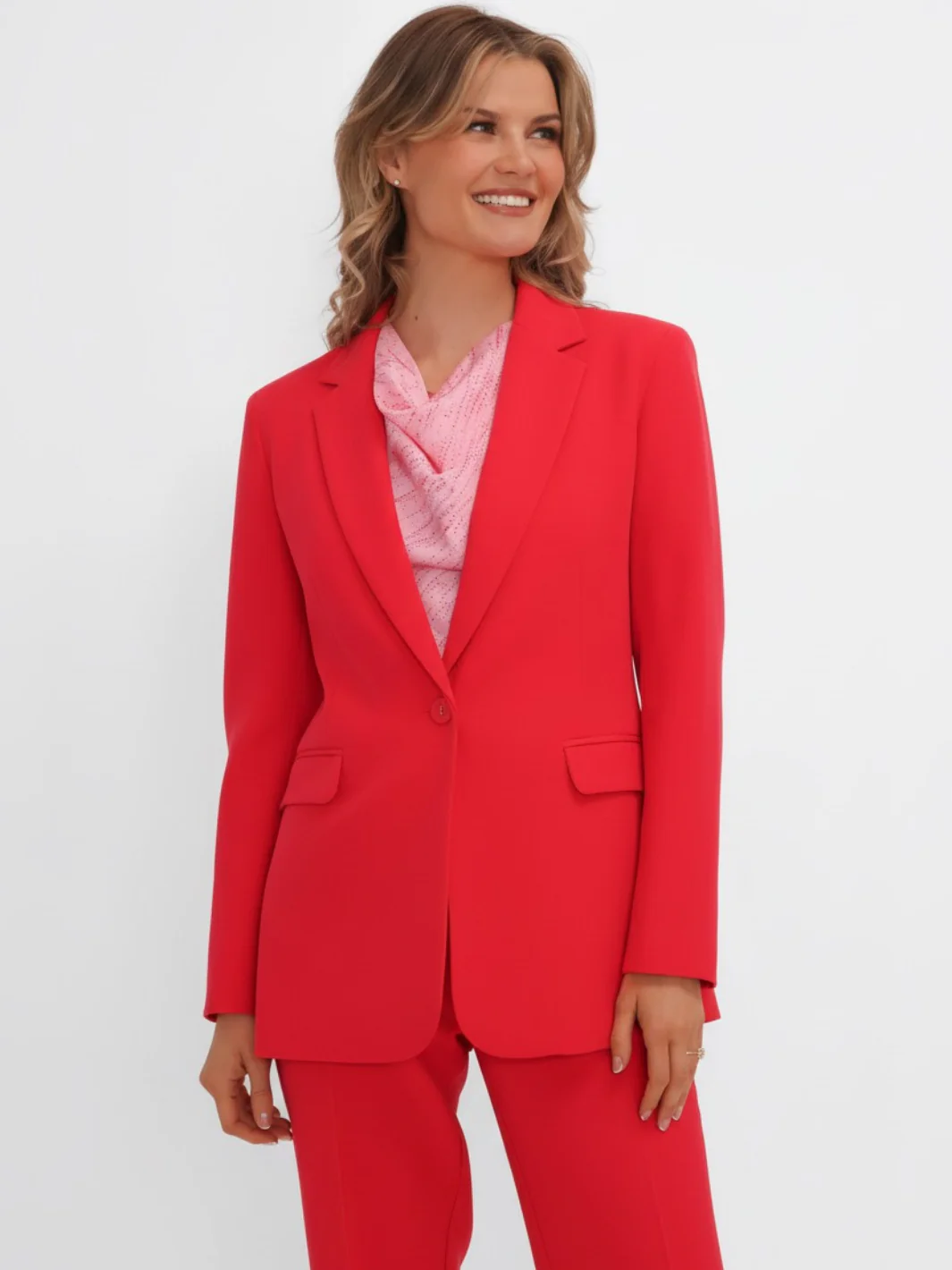 Kate & Pippa Sassari Blazer In Coral