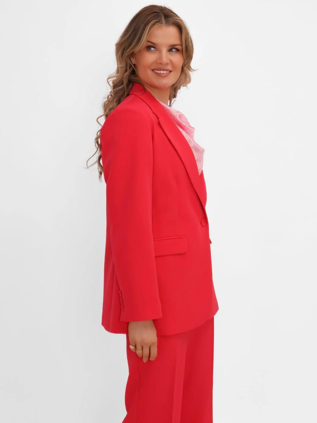 Kate & Pippa Sassari Blazer In Coral - Image 2