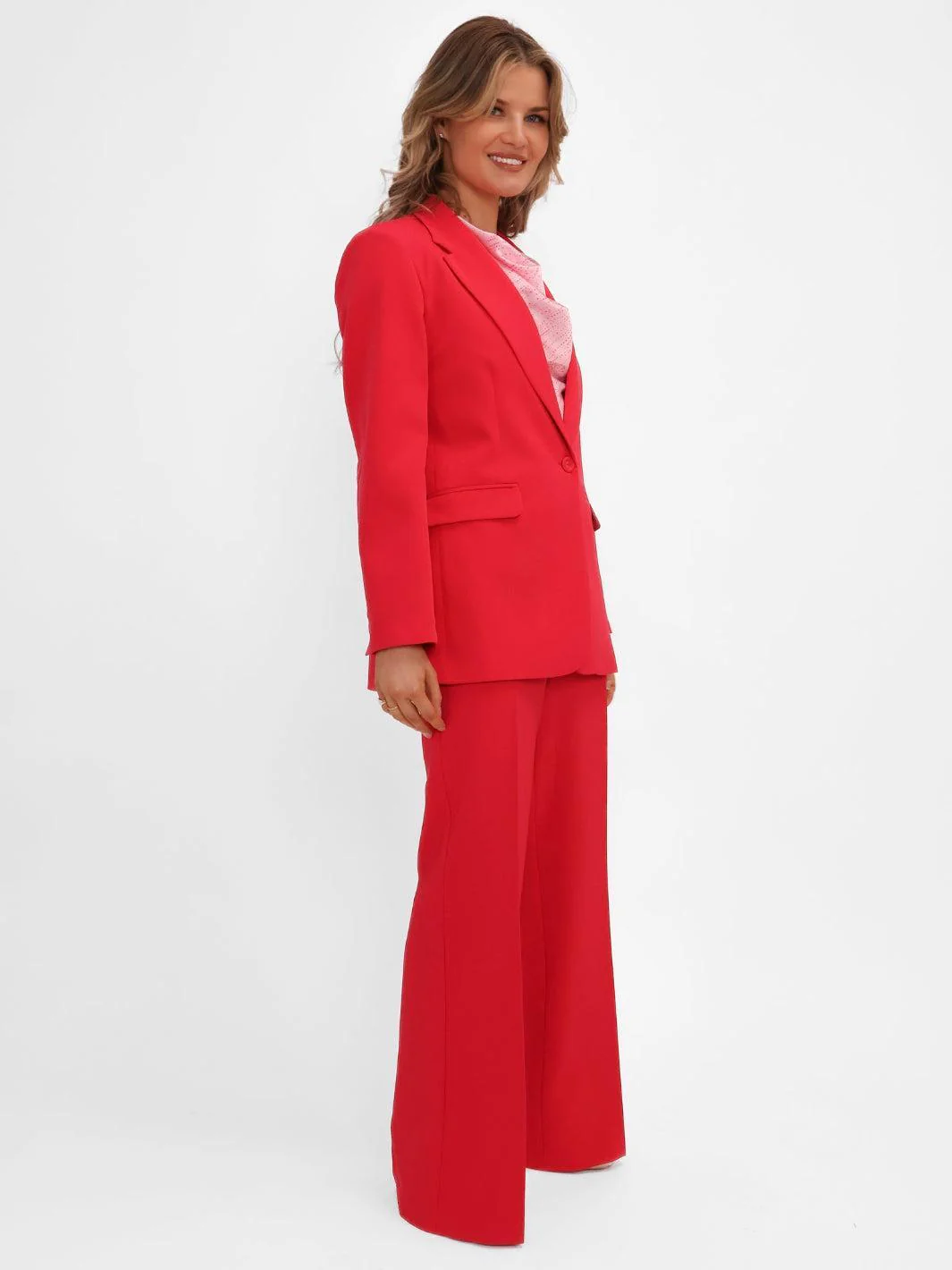 Kate & Pippa Sassari Blazer In Coral - Image 4