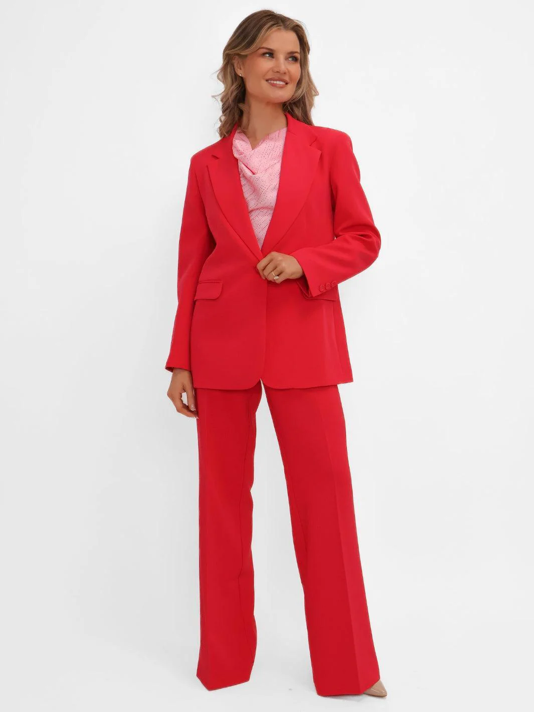 Kate & Pippa Sassari Blazer In Coral - Image 6
