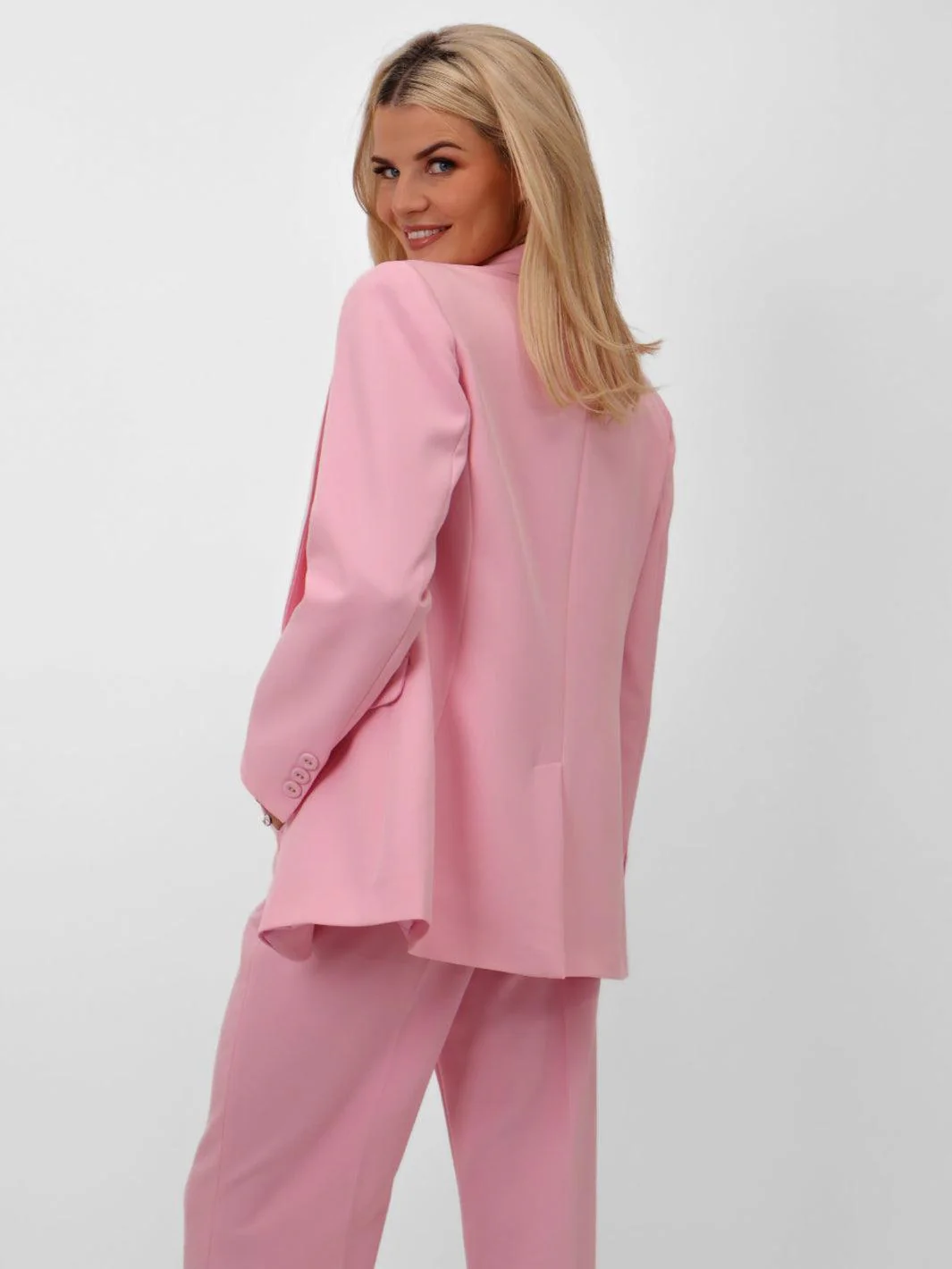 Kate & Pippa Sassari Blazer In Light Pink - Image 10