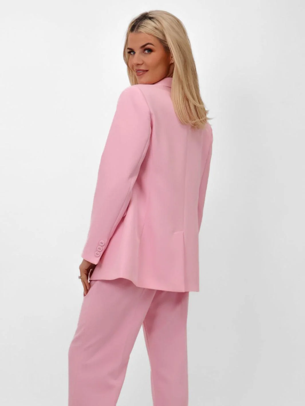 Kate & Pippa Sassari Blazer In Light Pink - Image 11