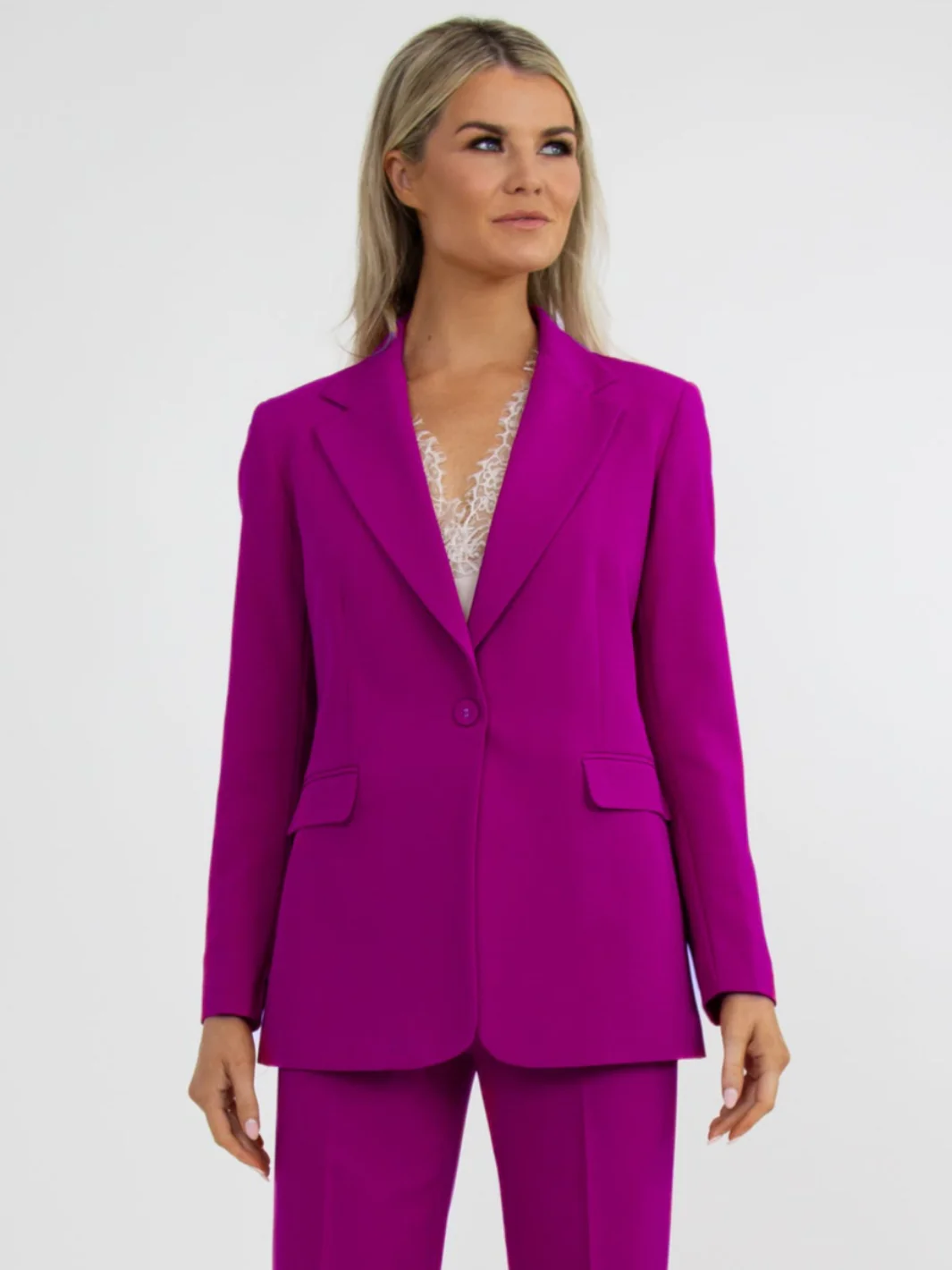 Kate & Pippa Sassari Blazer In Magenta - Image 2