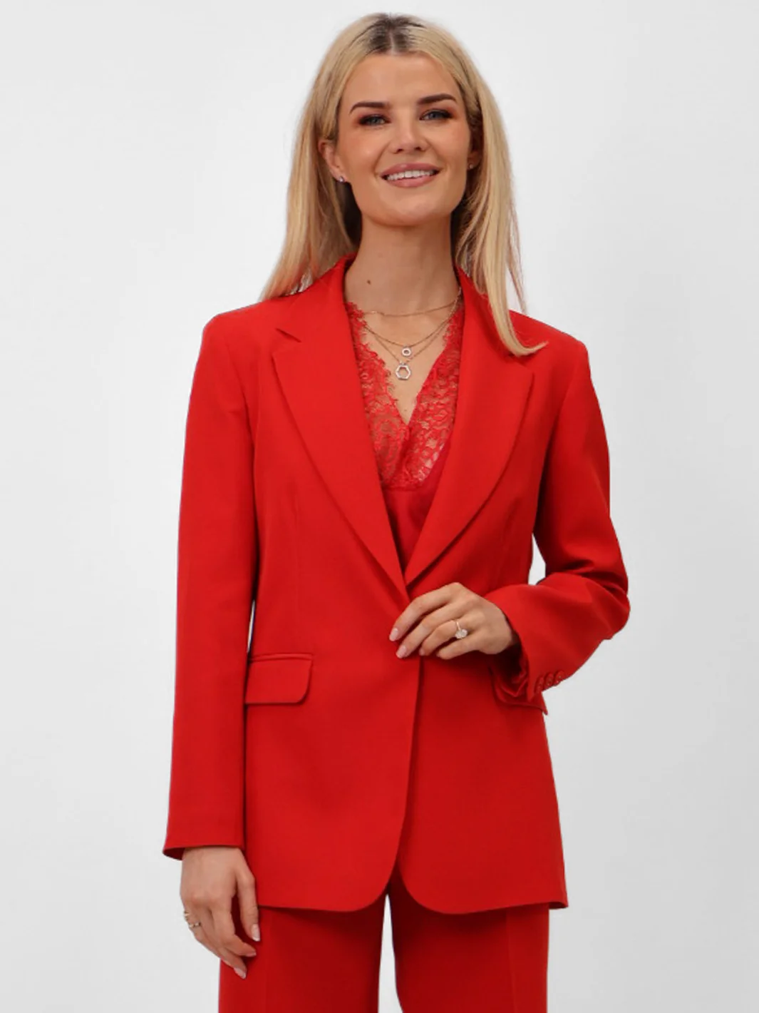 Kate & Pippa Sassari Blazer In Red - Image 4