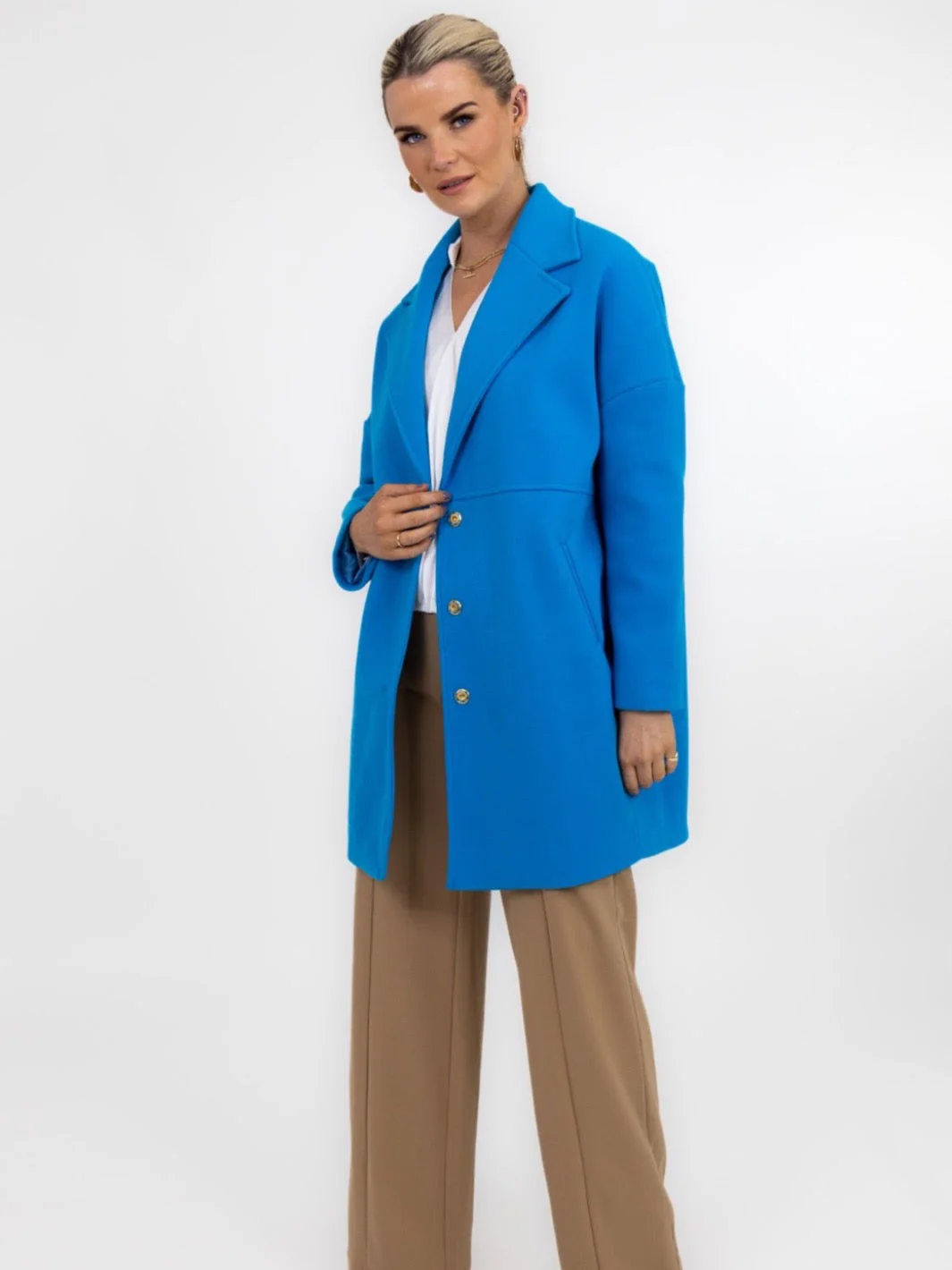 Kate & Pippa Savona Coat In Tiffany blue - Image 6
