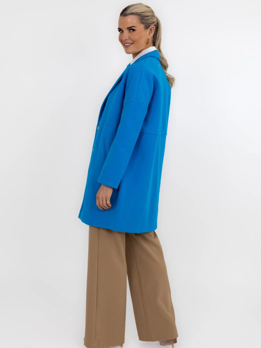 Kate & Pippa Savona Coat In Tiffany blue - Image 7