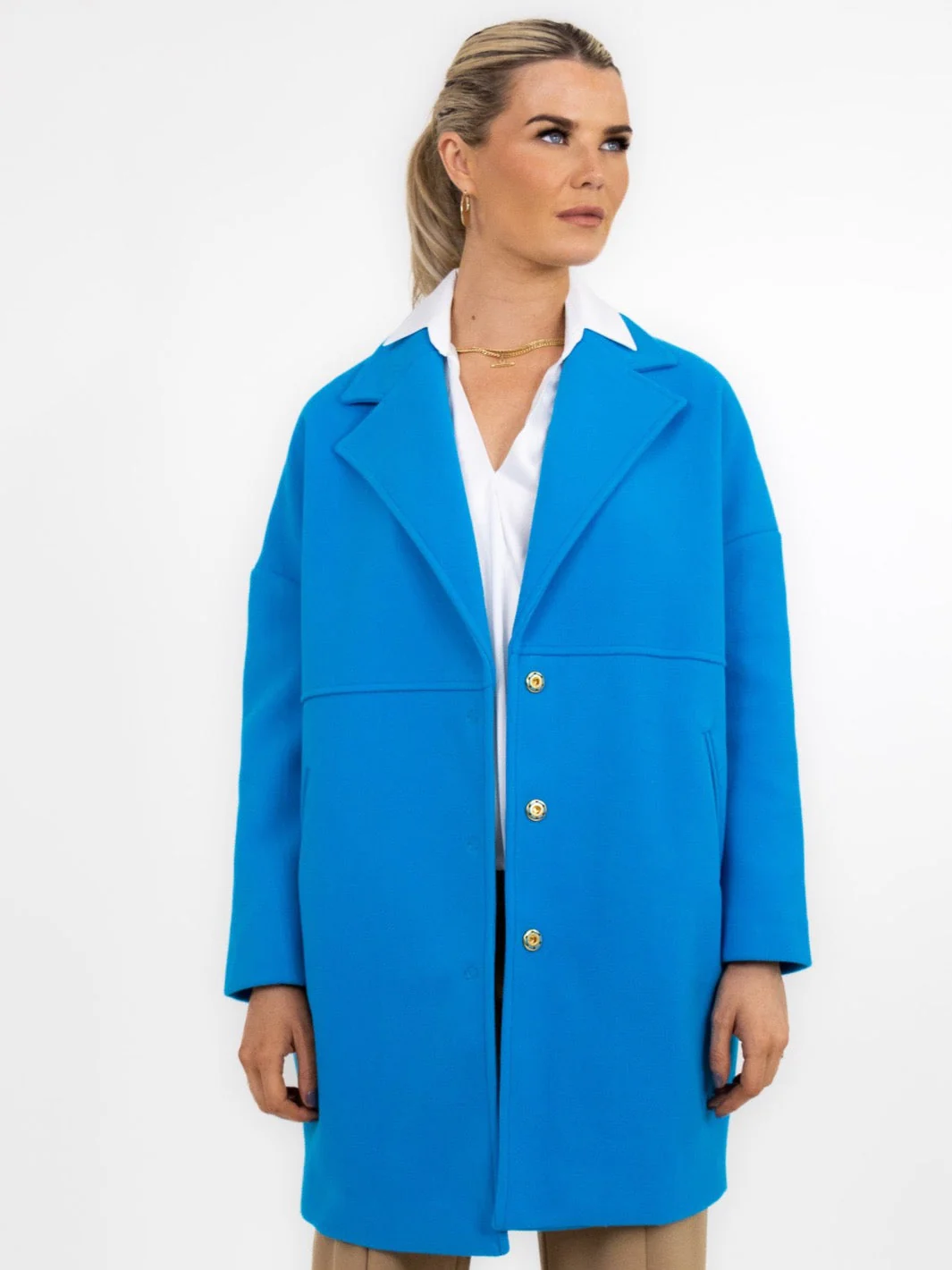 Kate & Pippa Savona Coat In Tiffany blue - Image 8