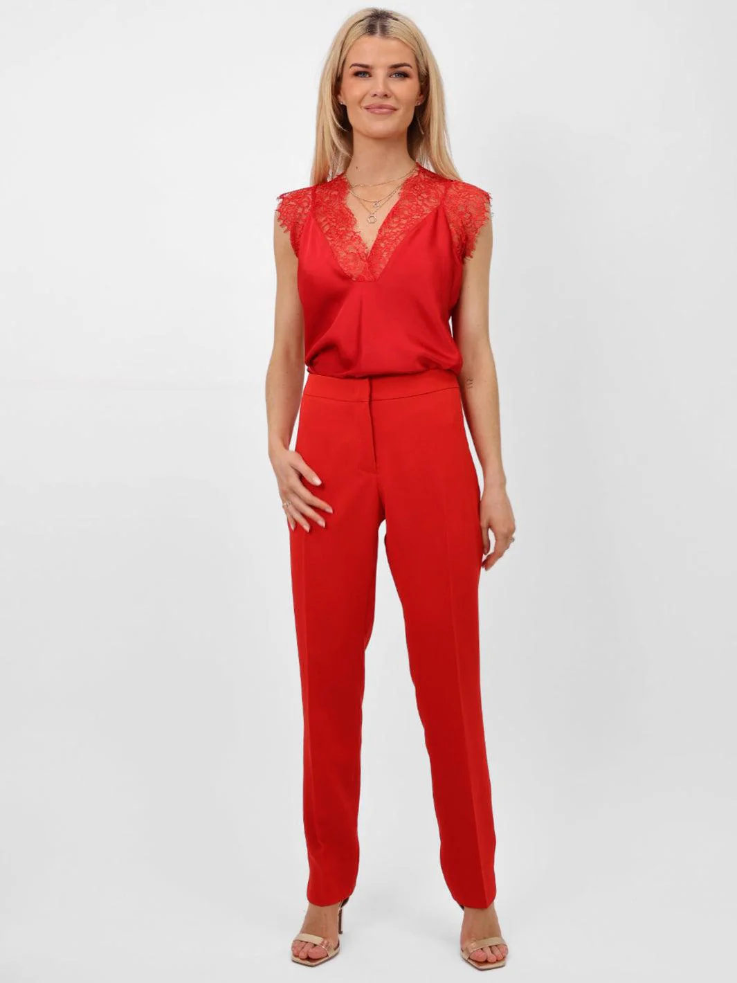 Kate & Pippa Sorrento Trousers In Red