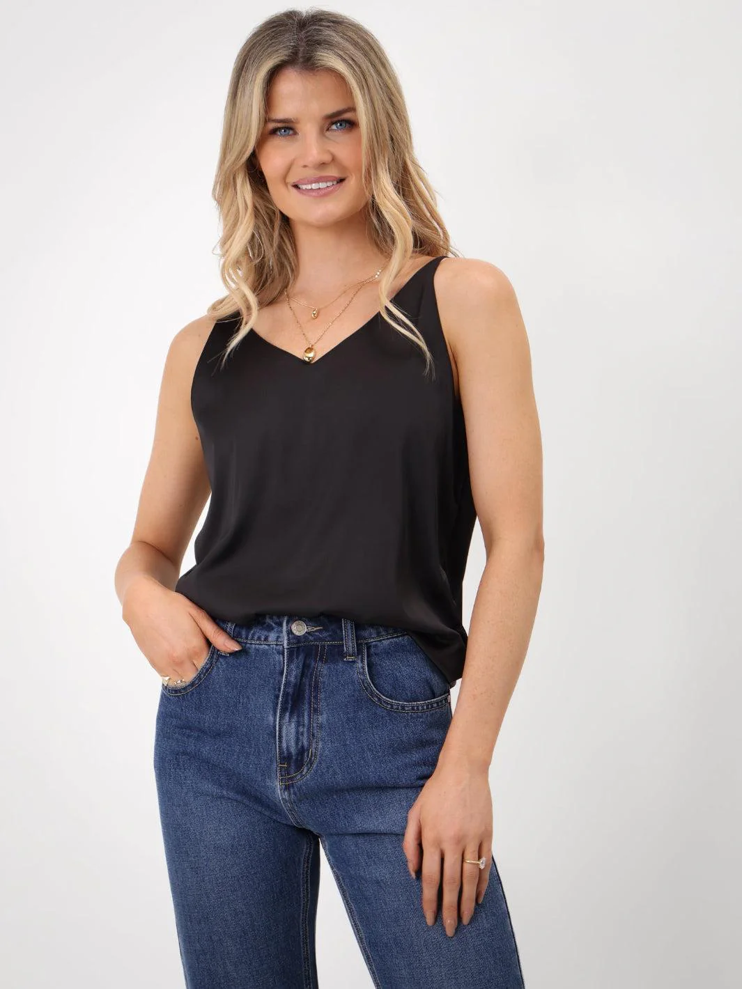Kate & Pippa Sylvie Cami In Black - Image 10