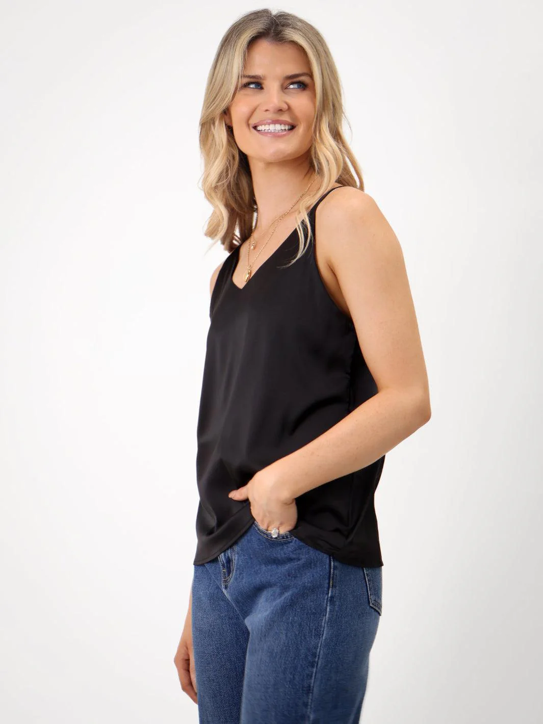 Kate & Pippa Sylvie Cami In Black - Image 15