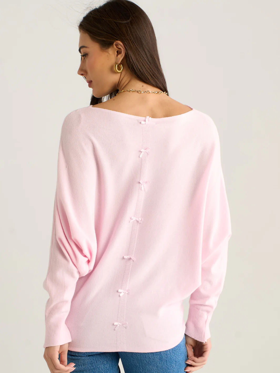 Kate & Pippa Venice Knit in Pastel Pink - Image 4