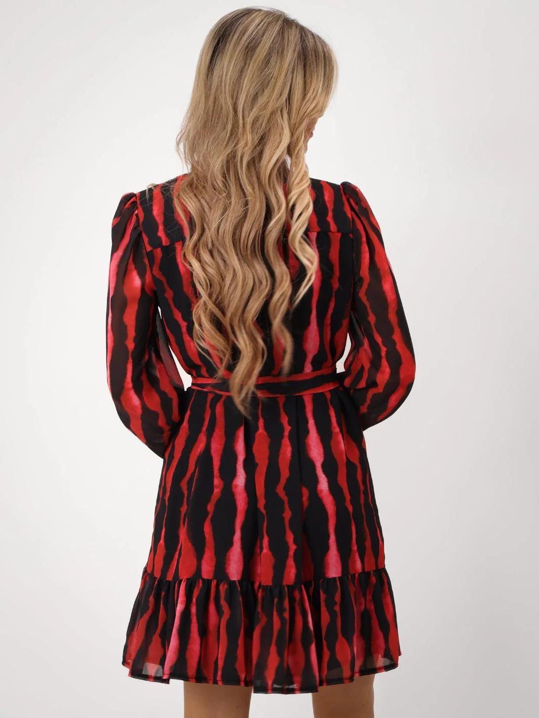 Kate & Pippa Venus Mini Dress In Red Print - Image 8