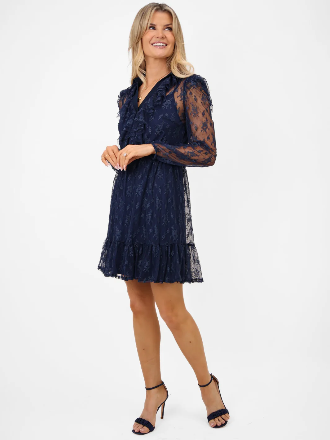 Kate & Pippa Vicky Mini Dress In Navy - Image 7