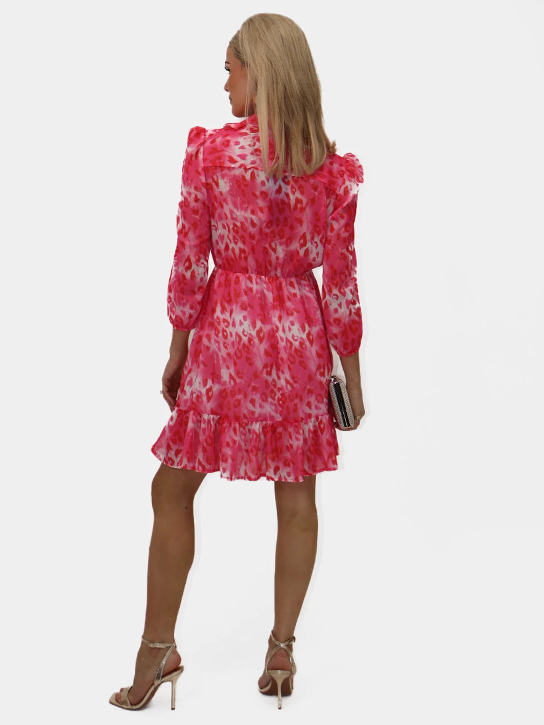 Kate & Pippa Vicky Mini Dress In Pink Print - Image 10