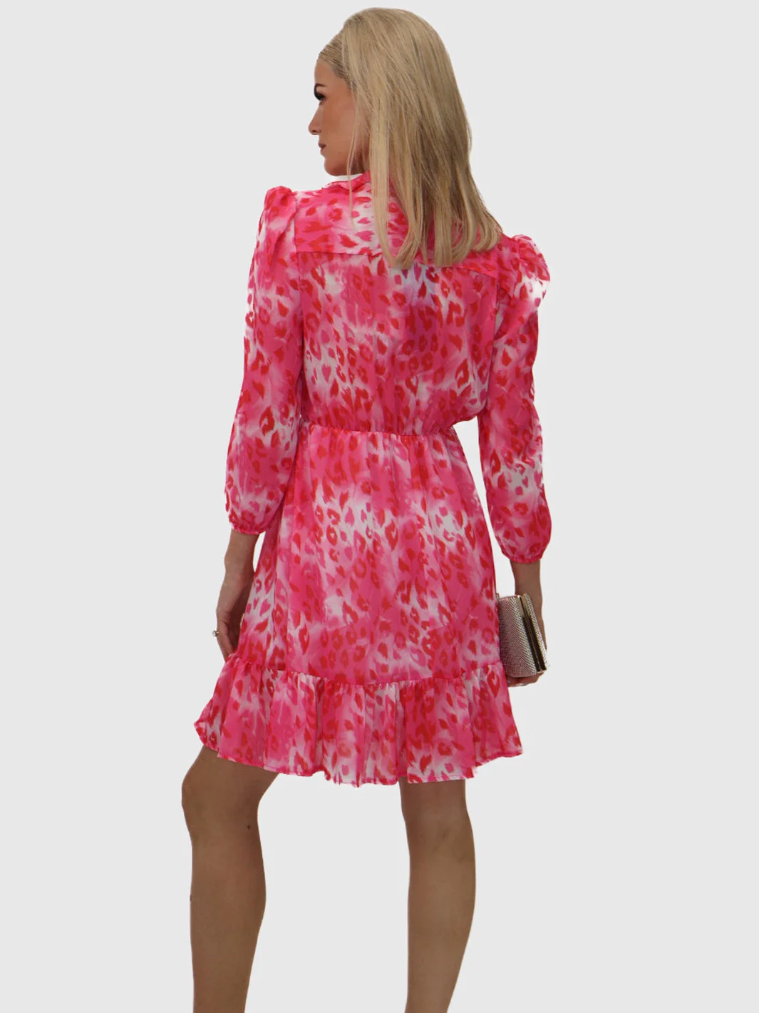Kate & Pippa Vicky Mini Dress In Pink Print - Image 9