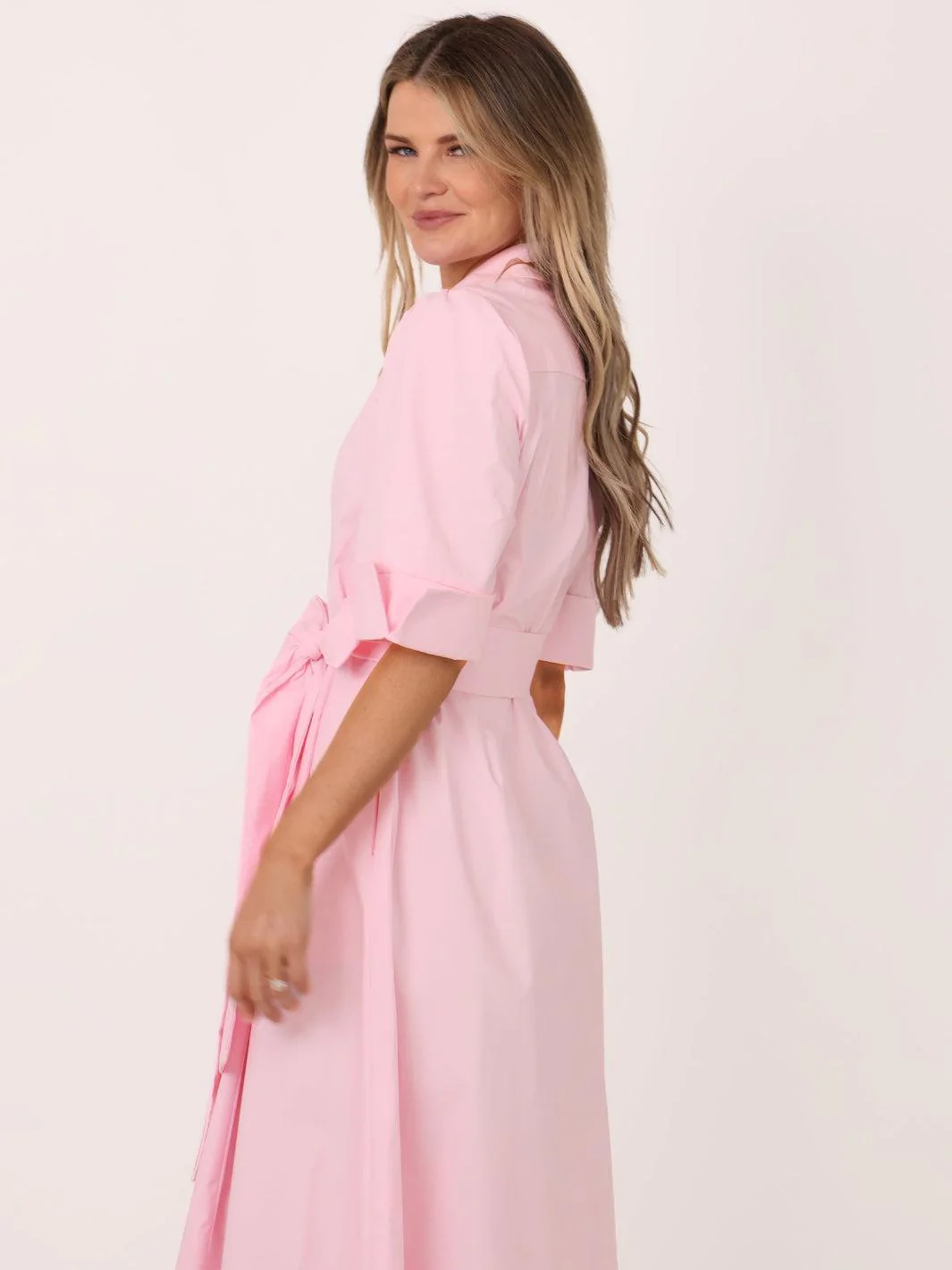 Kate & Pippa Whitney Midi Dress In Light Pink - Image 5