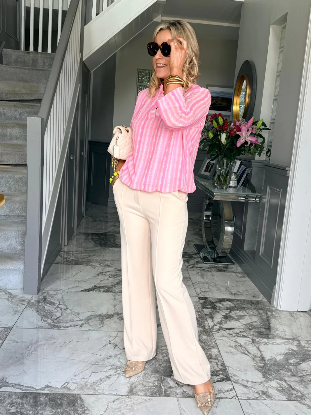 Kate & Pippa Yale Trousers In Soft Beige