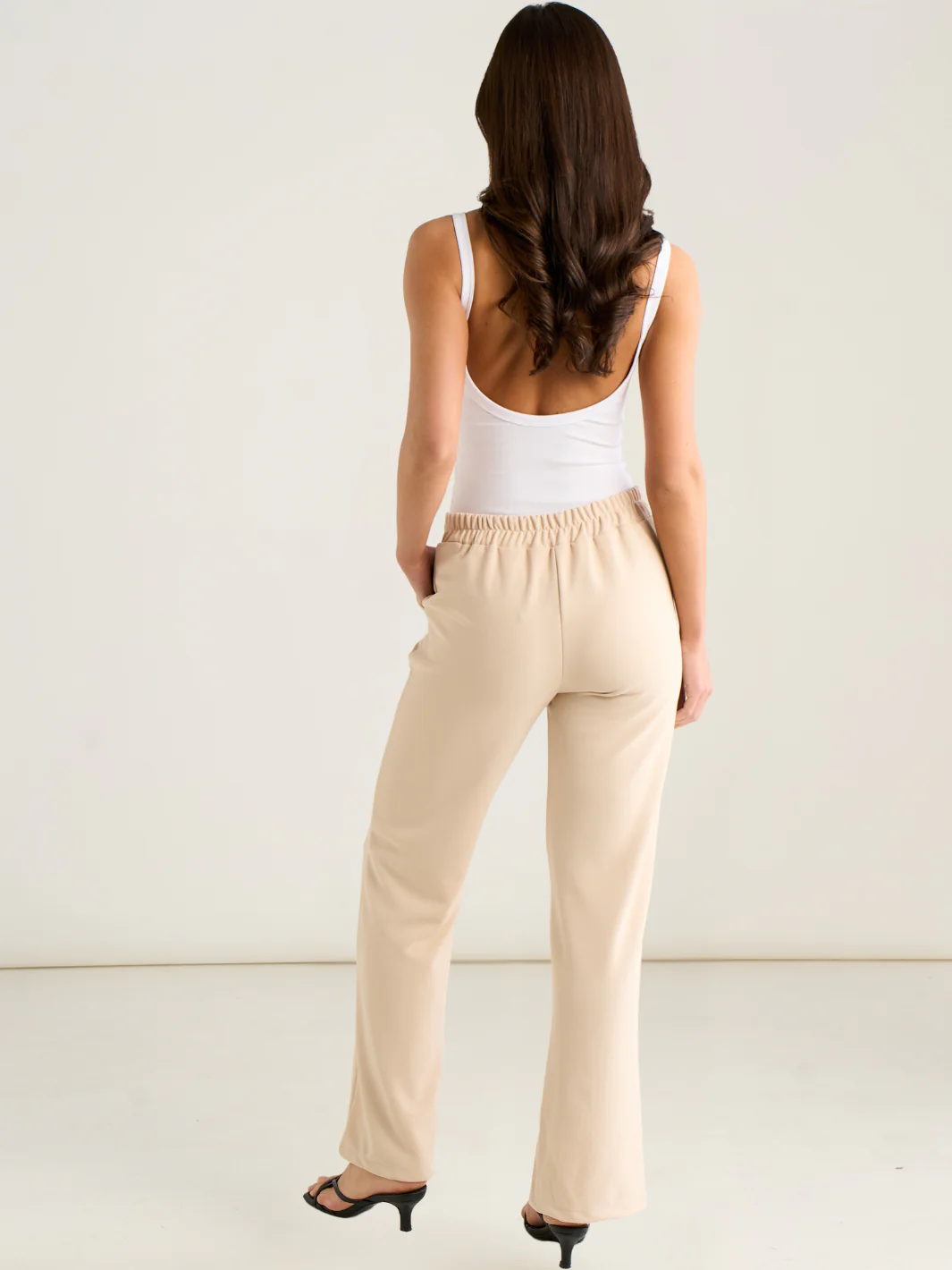 Kate & Pippa Yale Trousers In Soft Beige - Image 7