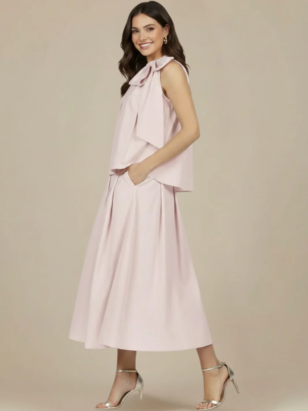 Lil Jen Blair Cotton Skirt In Petal Pink