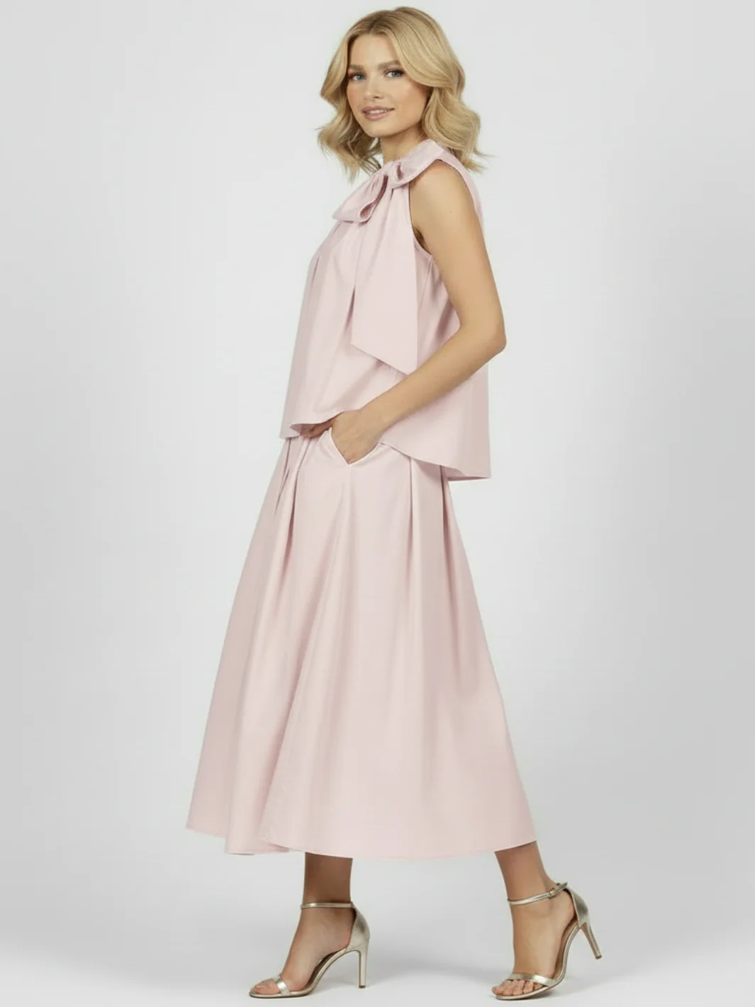 Lil Jen Blair Cotton Skirt In Petal Pink - Image 2