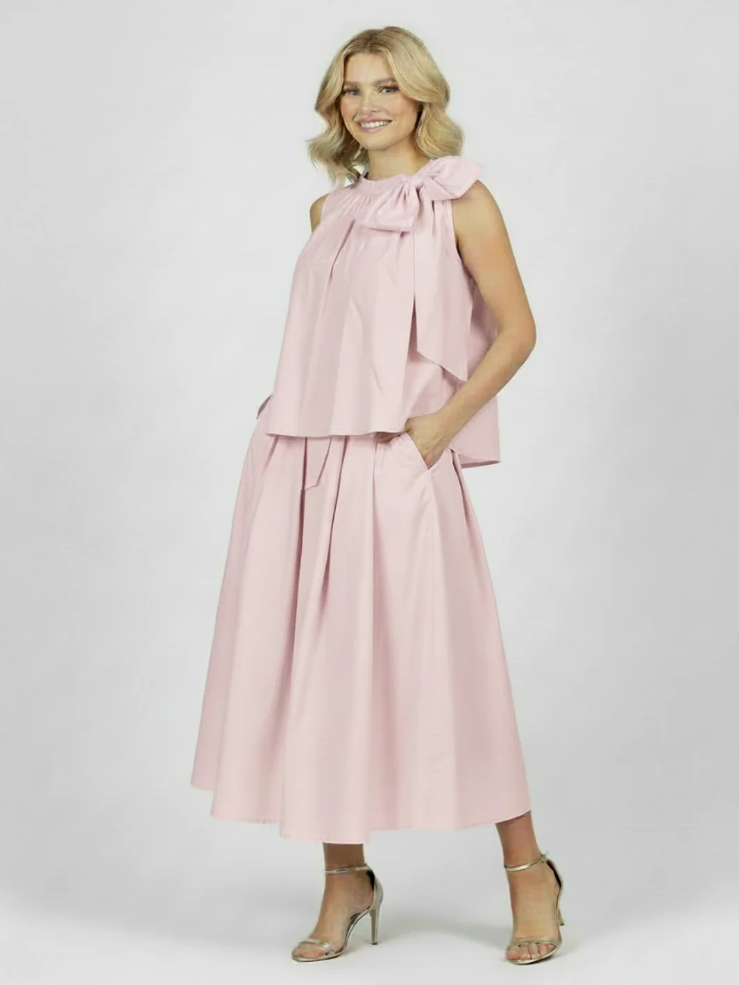 Lil Jen Blair Cotton Skirt In Petal Pink - Image 3