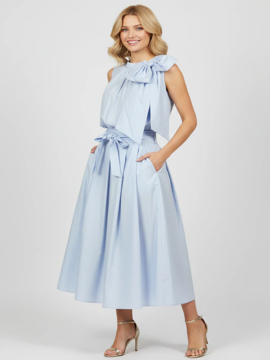 Lil Jen Blair Cotton Skirt In Powder Blue - Image 4