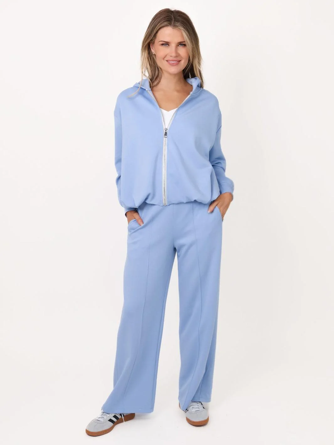 Lil Jen Harper Lounge Trousers In Blue - Image 2