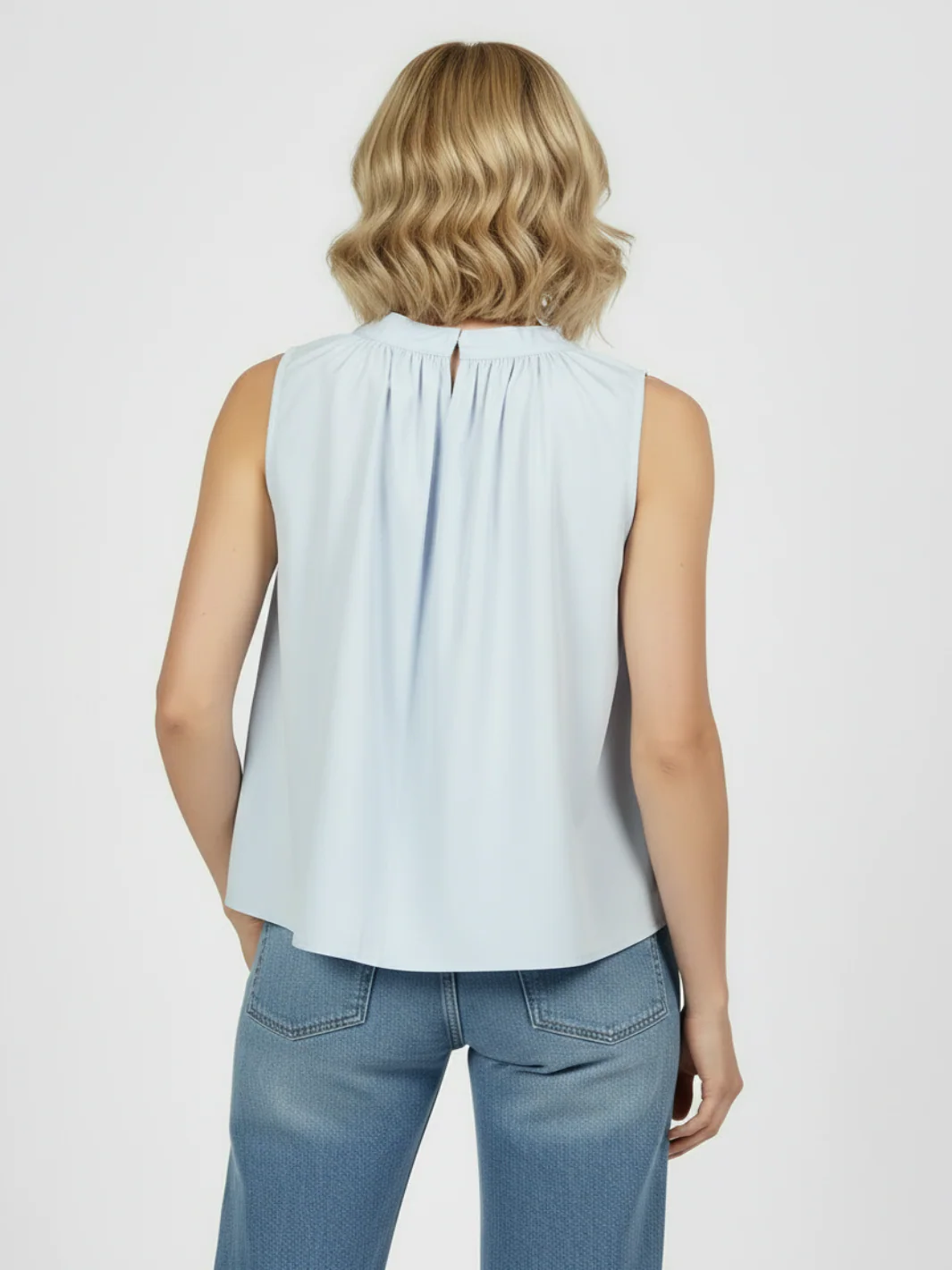 Lil Jen Iris Cotton Top In Powder Blue - Image 4