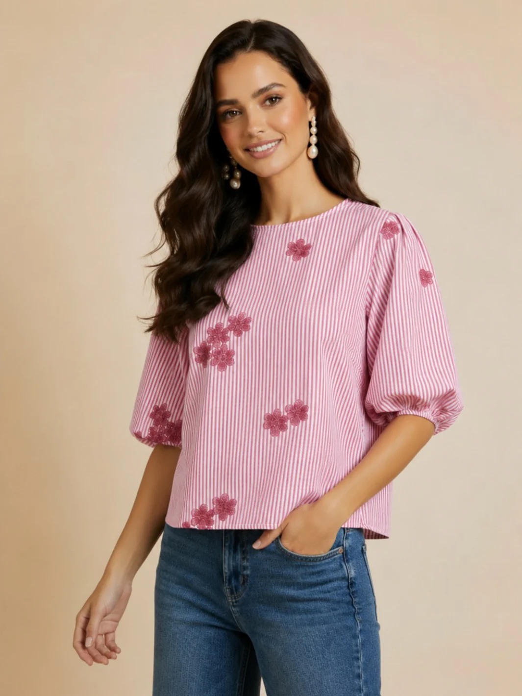 Lil Jen Reese Bow Top In Pink - Image 4