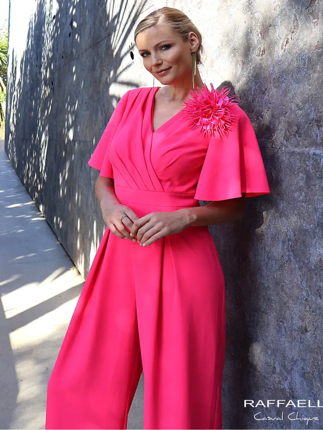 Linea Raffaelli Jumpsuit In Fuschia - Image 2