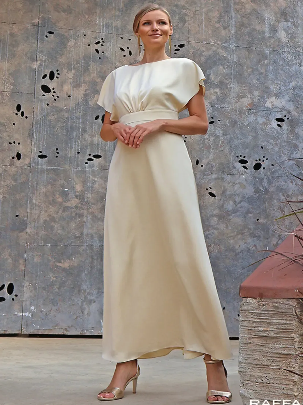 Linea Raffaelli Maxi Dress In Yellow