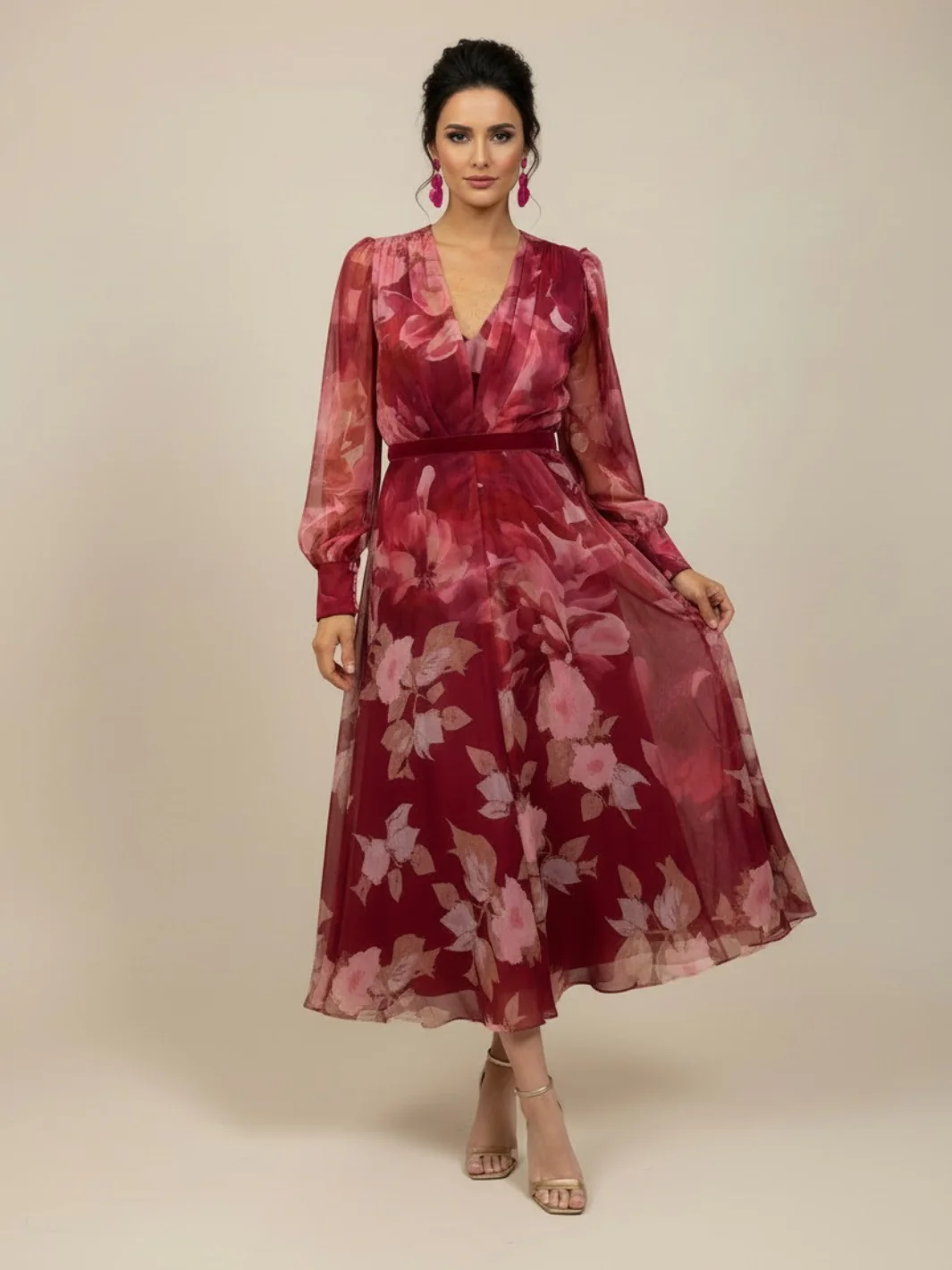 Matilde Canó Floral Dress 4562 - Image 2