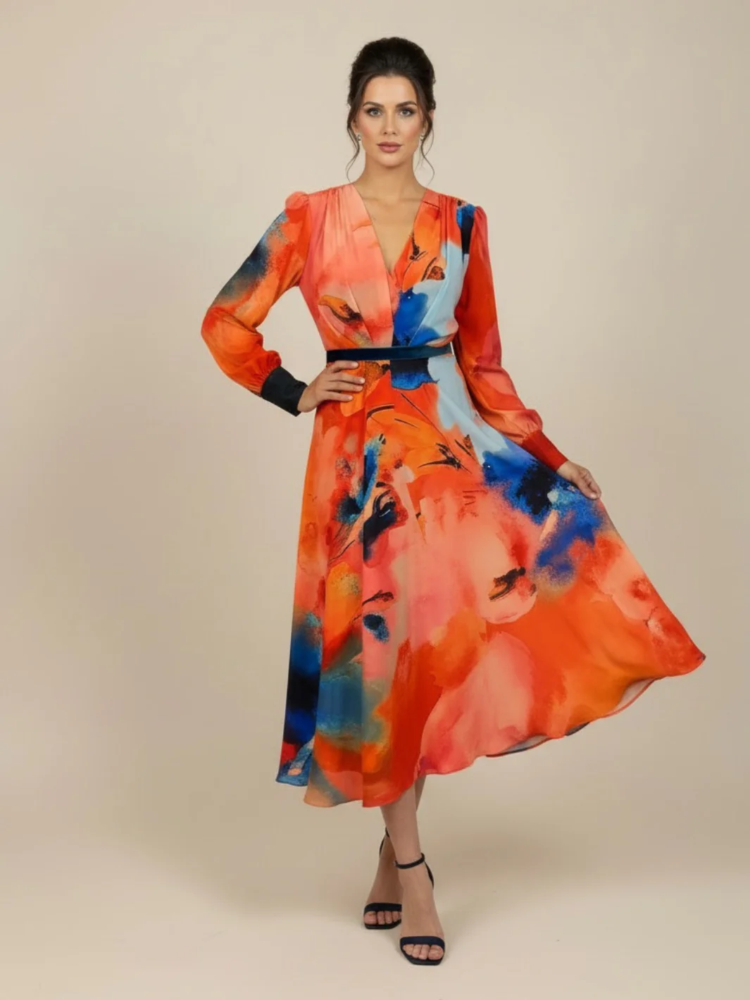 Matilde Canó Floral Dress T506 - Image 2