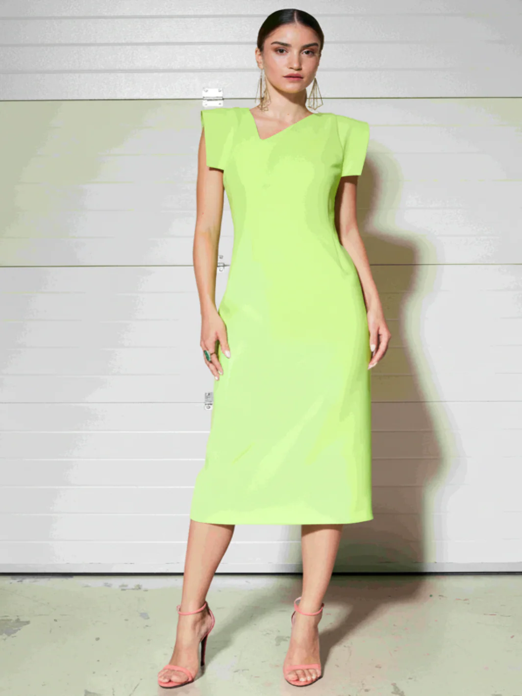 Moskada Dress 8115 In Lime