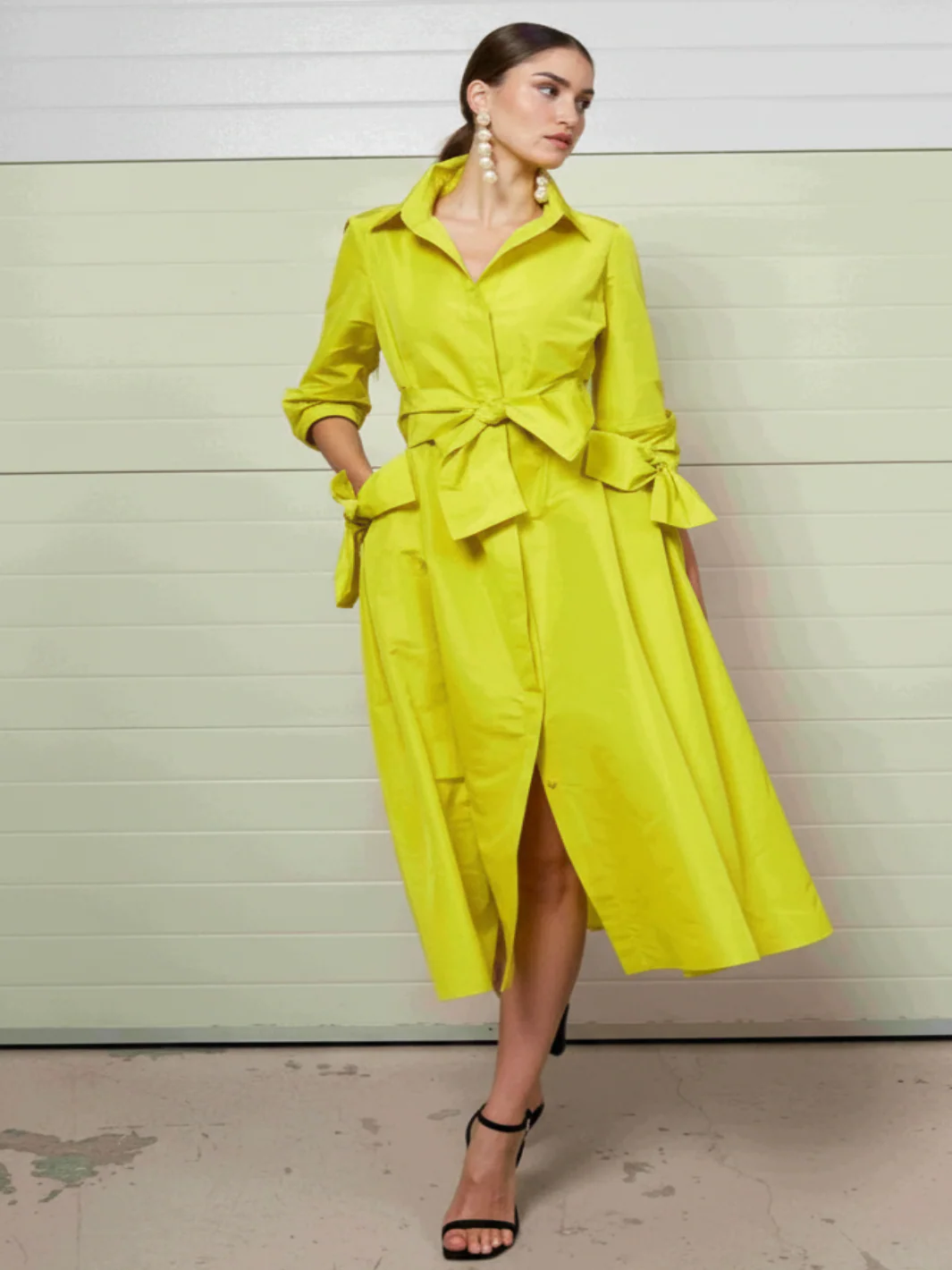 Moskada Dress 8202 In Yellow