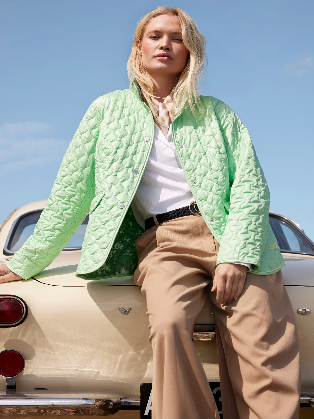 Normann Reversible Jacket In Mint Green 1523