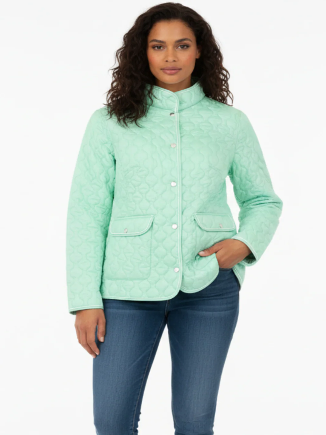 Normann Reversible Jacket In Mint Green 1523 - Image 2