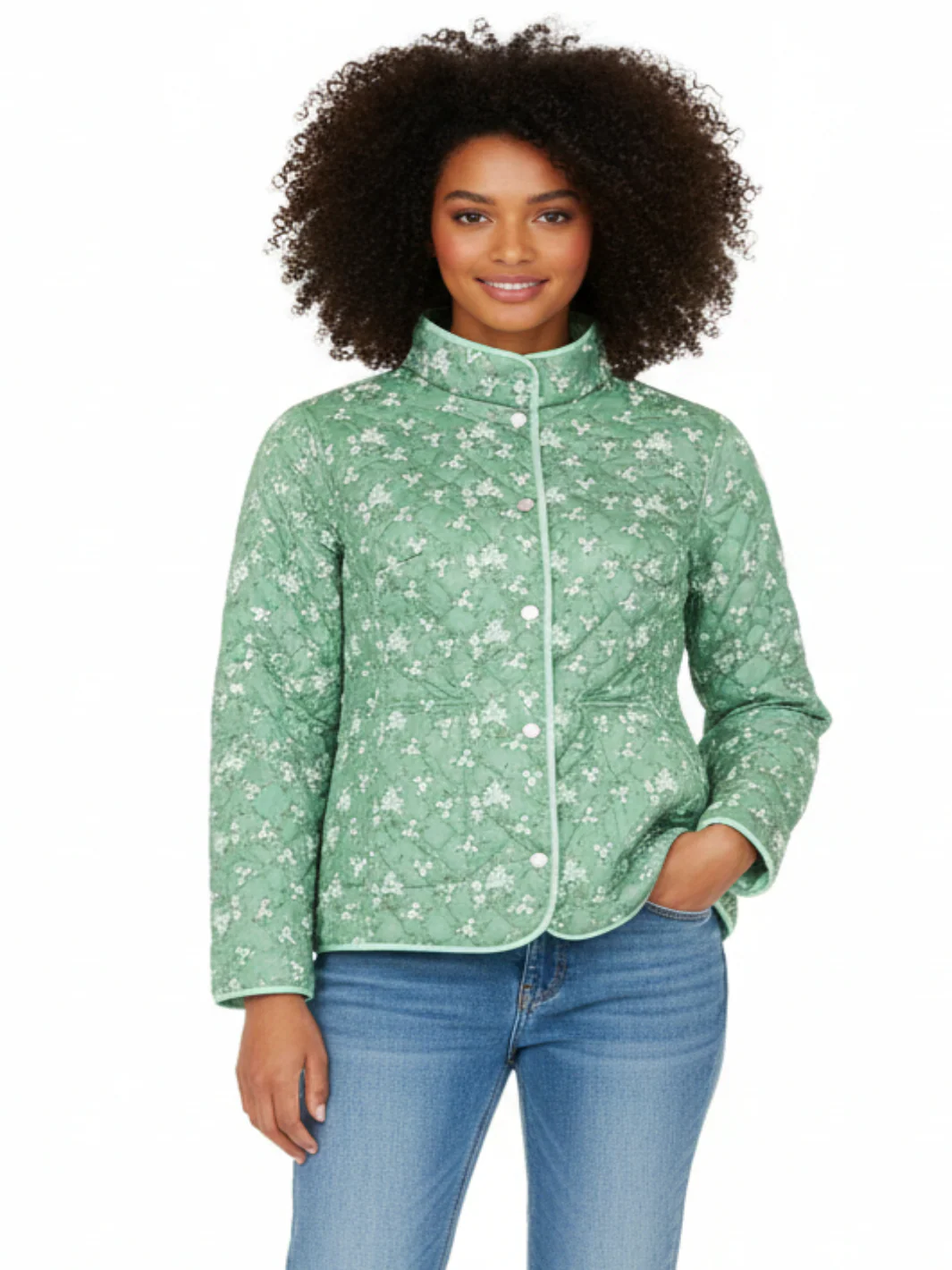 Normann Reversible Jacket In Mint Green 1523 - Image 5