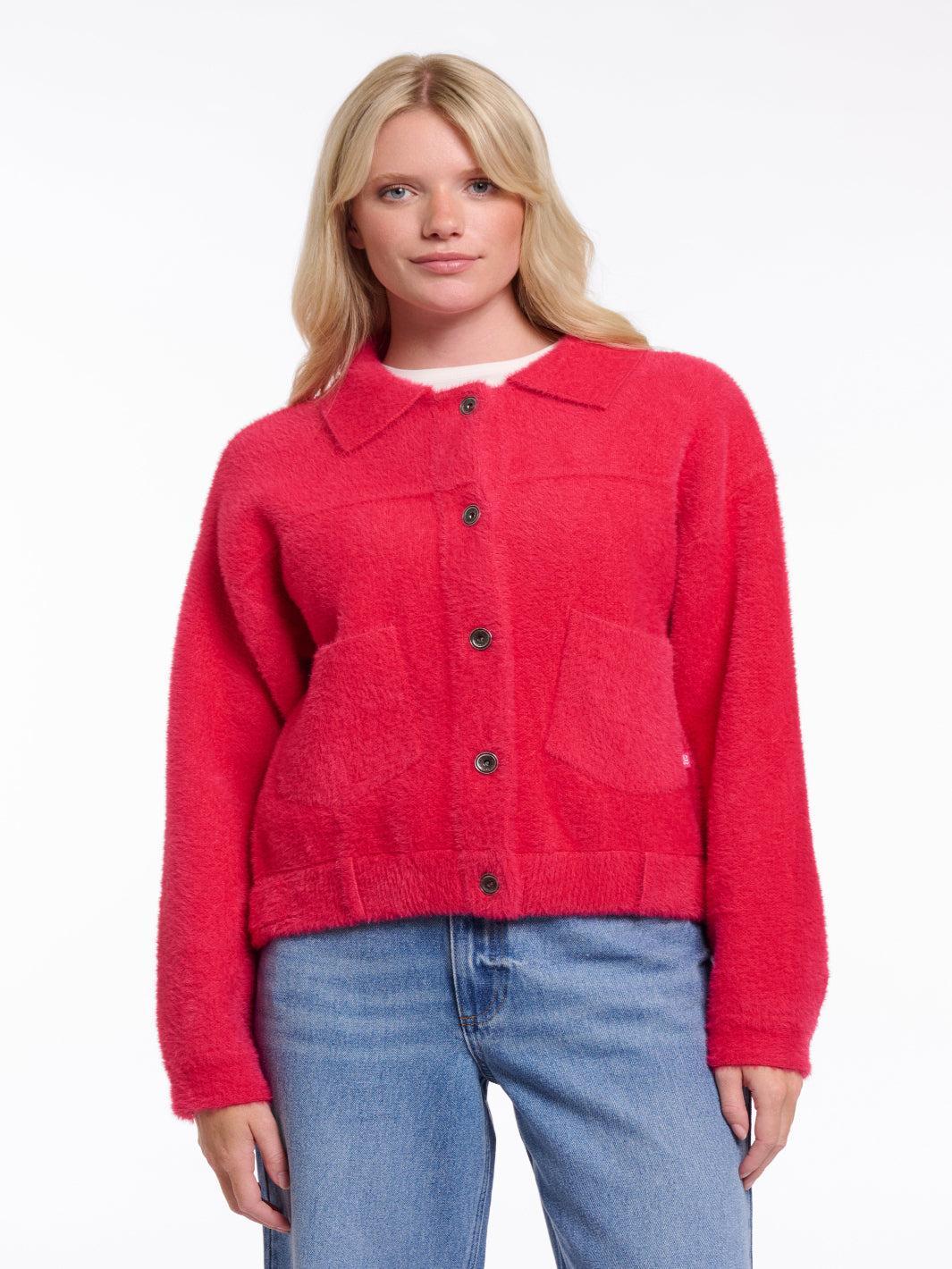 Rino & Pelle Bubbly Jacket In Pink Punch - Image 2