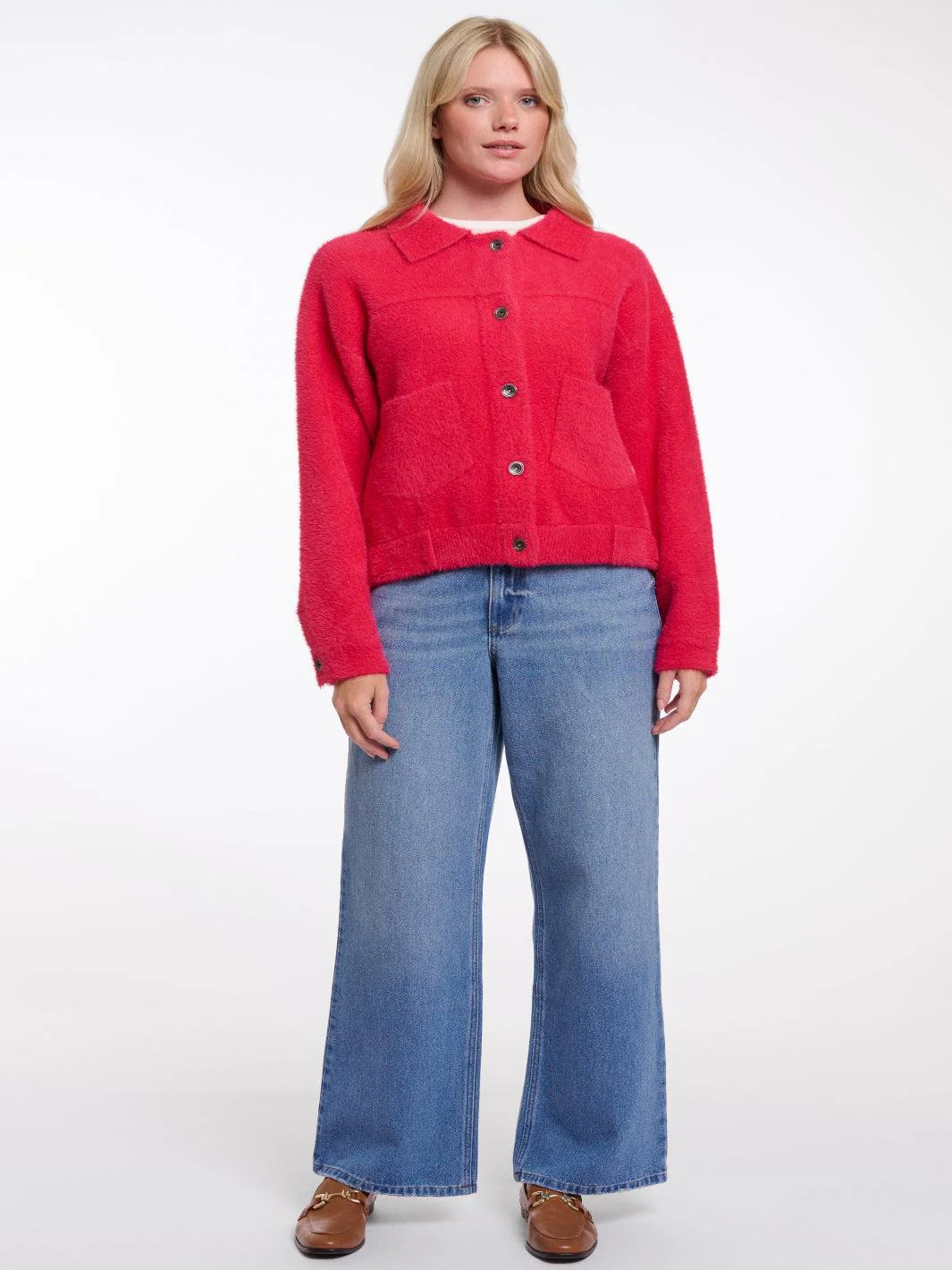 Rino & Pelle Bubbly Jacket In Pink Punch - Image 3