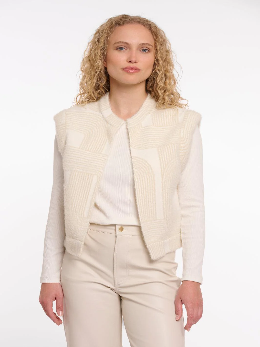 Rino & Pelle Elona Waistcoat In Birch Print